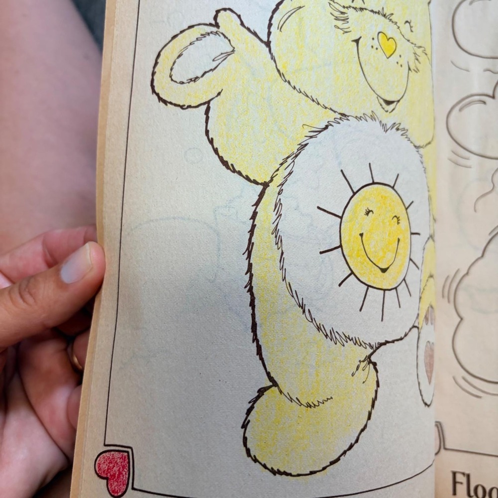 Vintage 1982 Care Bears Coloring Book Kenner Products 18400 Retro 80s Toy - Picture 6 of 9
